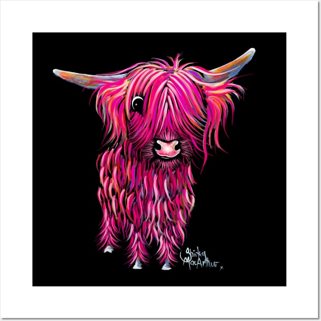 HiGHLaND CoW PRiNT SCoTTiSH ' LoVe HeaRT 2 ' BY SHiRLeY MacARTHuR Wall Art by ShirleyMac